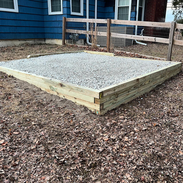 12x12 Shed Pad