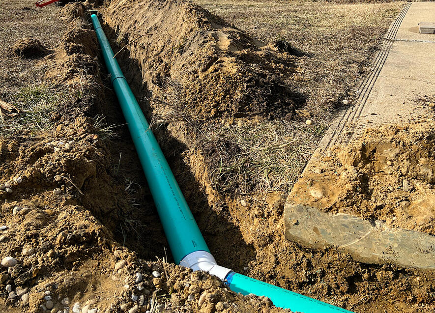 Sump pump drain runoff